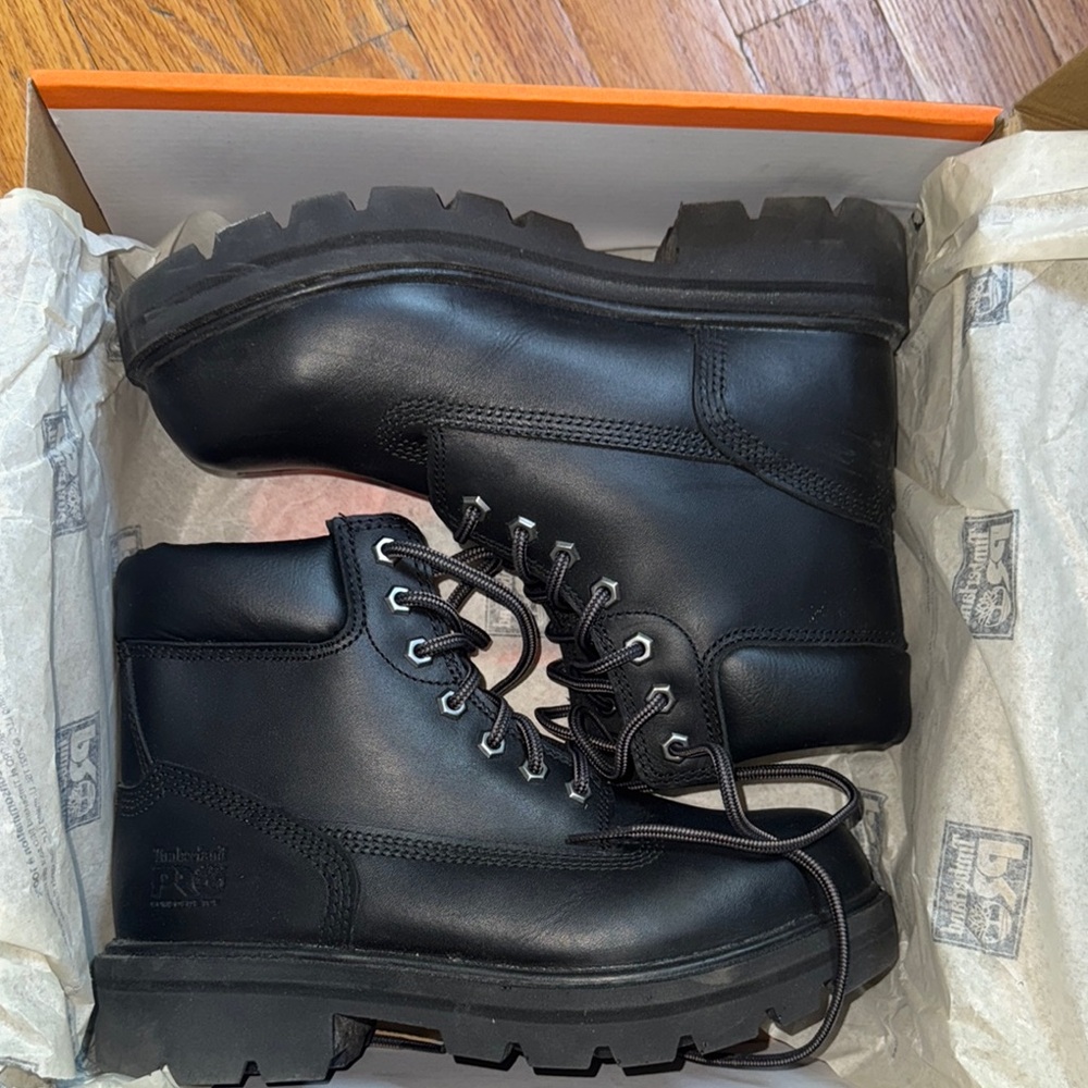 Timberland PRO Sawhorse 6” Composite Safety Toe Black Work Boots